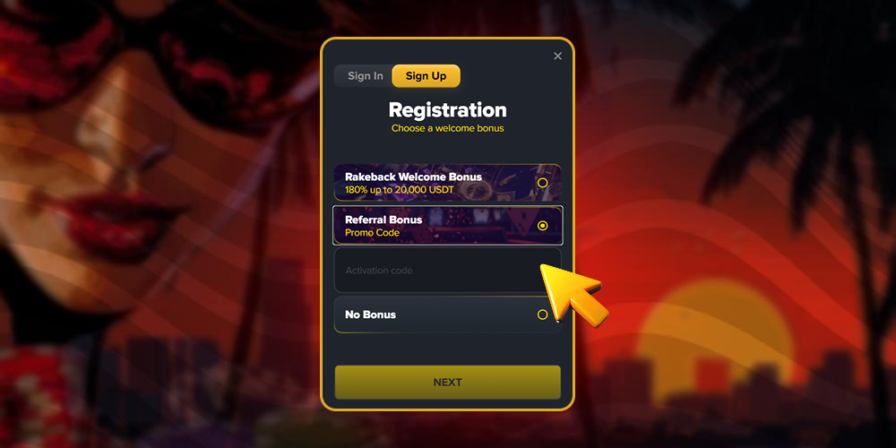 Use your promo code