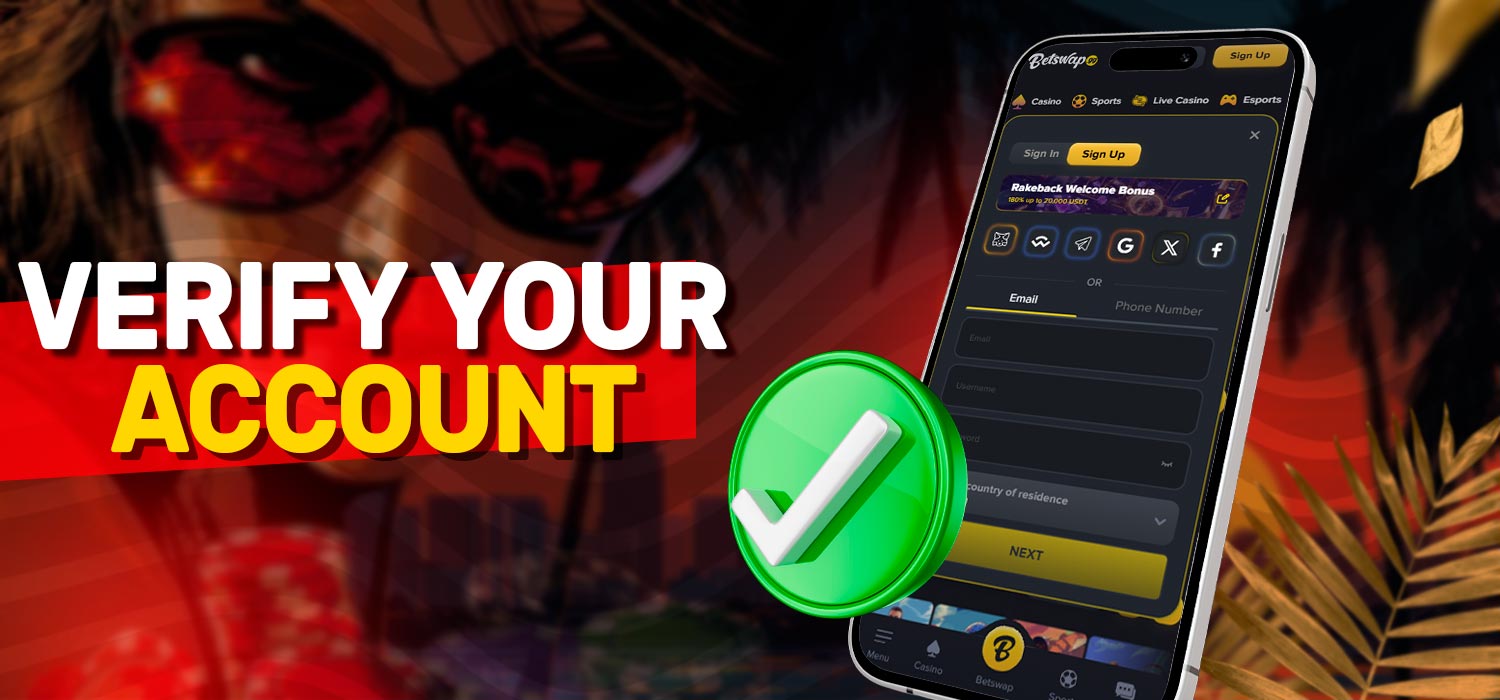 Confirm your casino account